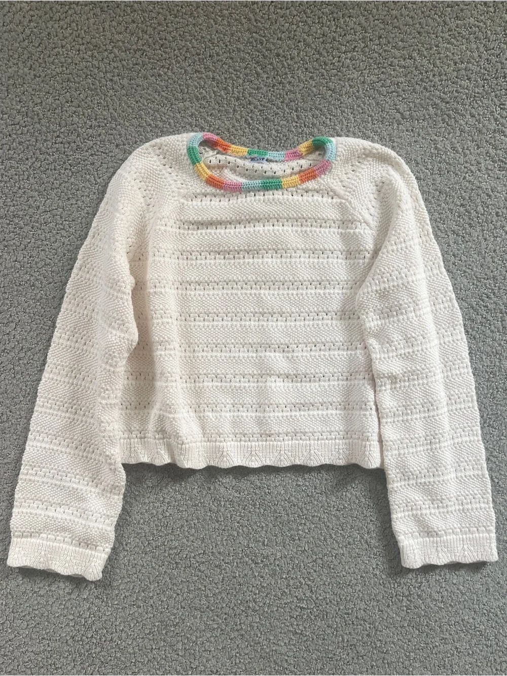 OLD NAVY Kids Girls Crochet Knit Sweater size 10